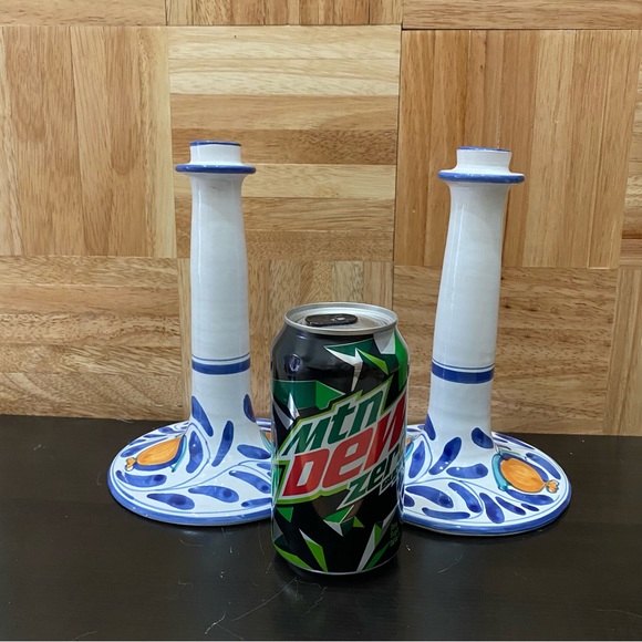 Pair of DESUIR International Made in Italy Ceramic Candle Holder - Picture 4 of 13